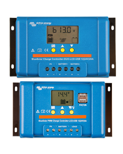 REGULADOR DE CARGA PWM VICTRON BLUESOLAR DUO LCD&USB 12/24V-20A