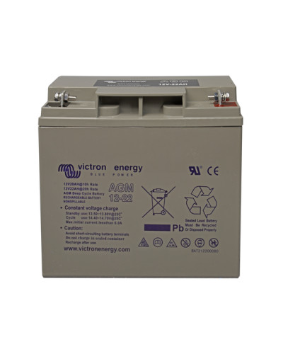 MONOBLOQUE CHUMBO ACIDO AGM VICTRON DEEP CYCLE 12V 22AH C20