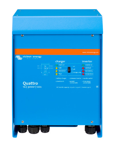 INVERSOR DE BATERIA/OFF-GRID VICTRON QUATTRO 12/3000/120-50/50