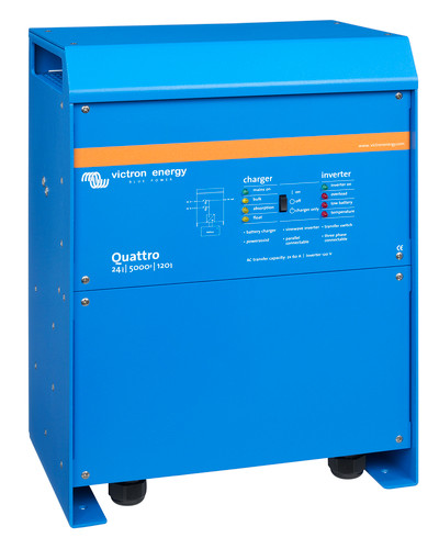 INVERSOR DE BATERIA/OFF-GRID VICTRON QUATTRO 24/5000/120-100/100