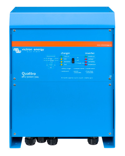 INVERSOR DE BATERIA/OFF-GRID VICTRON QUATTRO 48/5000/70-100/100