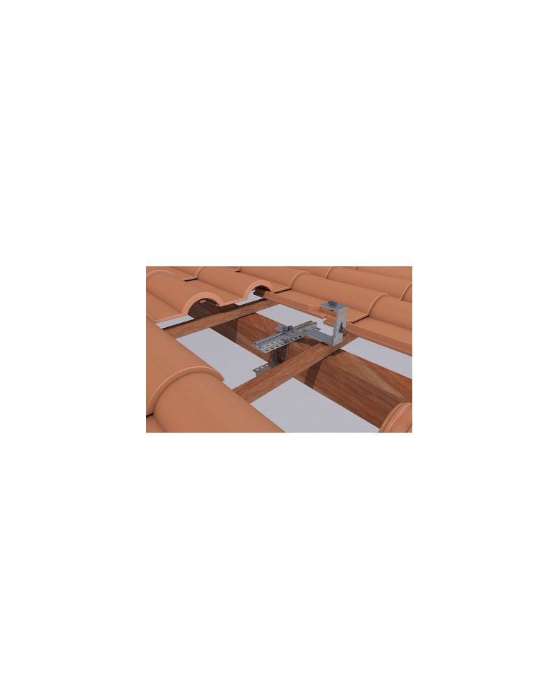 ESTRUCTURA FV SUNFER COPLANAR ATORNILLADO/ABRAZADERA TEJA 02.2V3-C