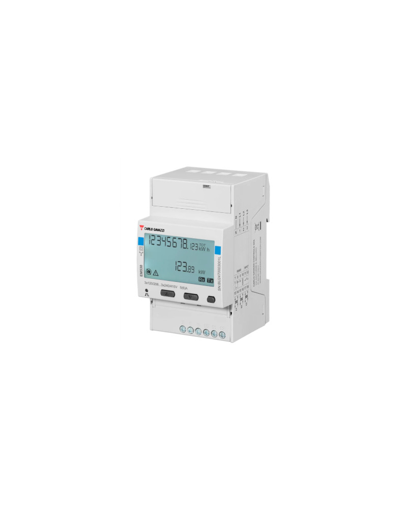 MONITORIZACIÓN CARLO GAVAZZI EM530DINAV53XS1X ANALIZADOR DE ENERGIA 2 Y 3 FASES