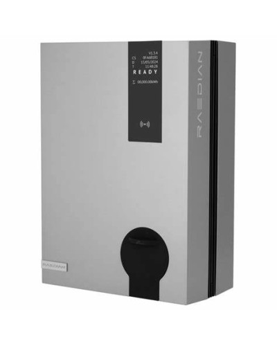 RAEDIAN CARGADOR NEO 7KW SILVER, 5M CABLE, WIFI, BLE, RFID, OLED, CT