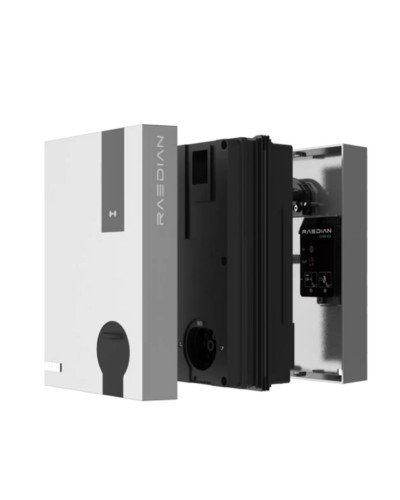 RAEDIAN CARGADOR NEO 7KW SILVER, 5M CABLE, WIFI, BLE, RFID, OLED, CT