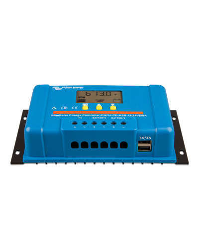 REGULADOR DE CARGA PWM VICTRON BLUESOLAR DUO LCD&USB 12/24V-20A