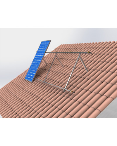 ESTRUTURA FV SOBRELEVADA BET FAST PREMONTADA 30º (2350MM) KIT 2 MODULOS FV