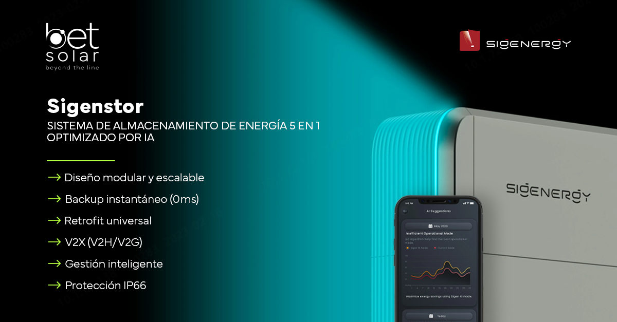 SigenStor de Sigenergy almacenamiento 5 en 1