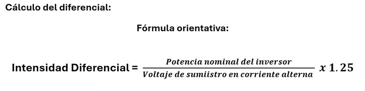 formula orientativa calculo diferencial